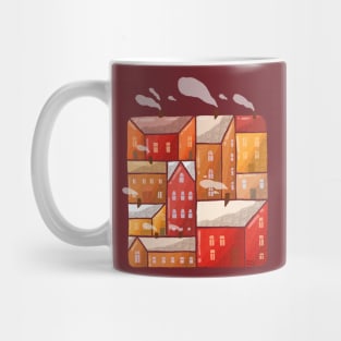 Color Block City Mug